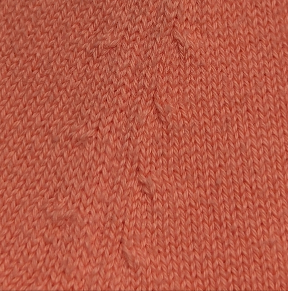 Talbots LP Zip Up Cardigan pink salmon vintage partial ribbing - Picture 7 of 9